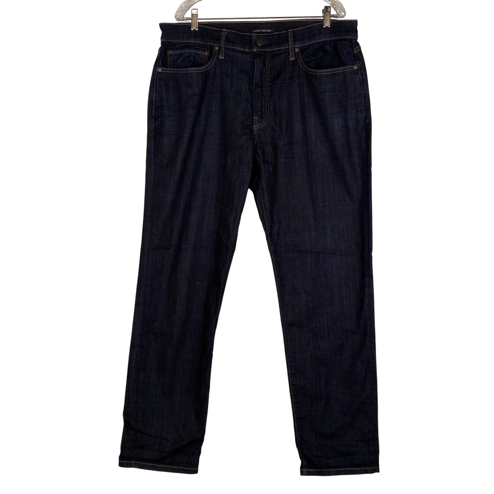 Lucky Brand Jeans Men's 38x32 Dark Wash Straight Leg Lucky You Fly New NWOT